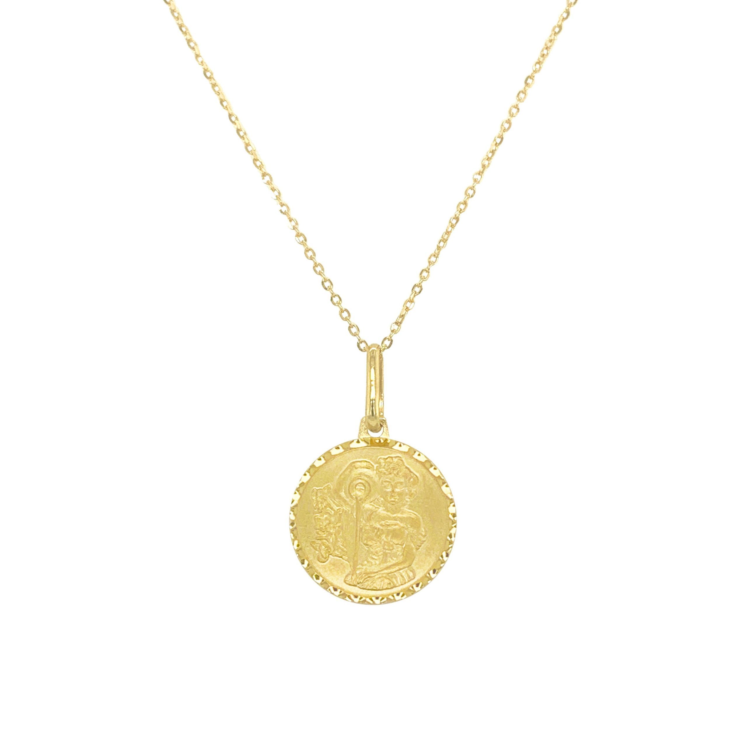 Zodiac Aquarius Necklace In 14k Yellow Gold